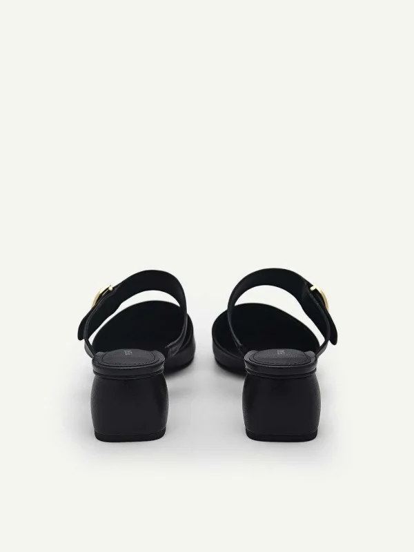 Yasmin Leather Heel Mules<PEDRO Discount